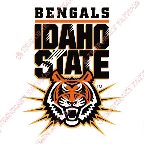Idaho State Bengals Customize Temporary Tattoos Stickers NO.4587